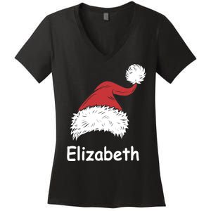 Personalized Matching Family Christmas Custom Women's V-Neck T-Shirt