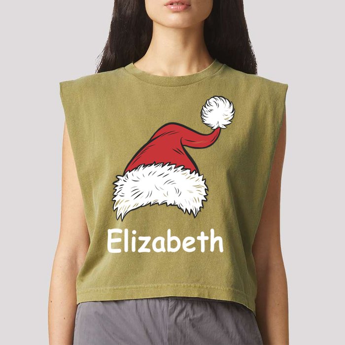 Personalized Matching Family Christmas Custom Garment-Dyed Women's Muscle Tee