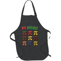 Pie Menu Funny Pi Day Pi 3 Full-Length Apron With Pockets