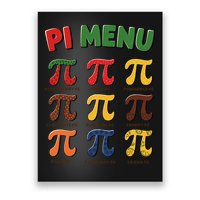 Pie Menu Funny Pi Day Pi 3 Poster