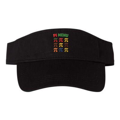 Pie Menu Funny Pi Day Pi 3 Valucap Bio-Washed Visor