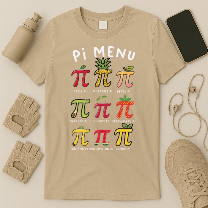 Pie Menu Funny Pi Day Pi 3 T-Shirt