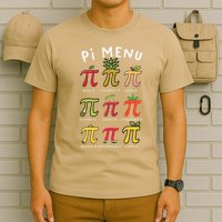 Pie Menu Funny Pi Day Pi 3 T-Shirt