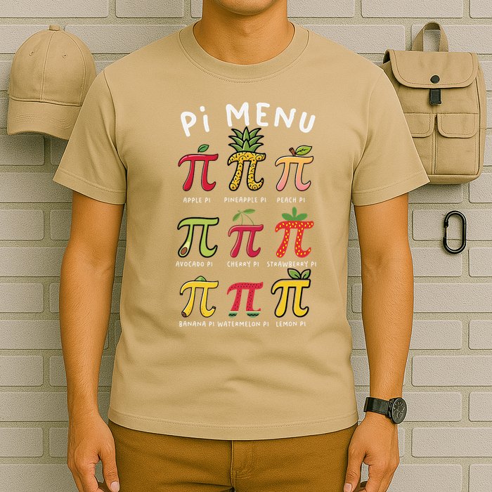 Pie Menu Funny Pi Day Pi 3 T-Shirt