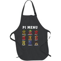 Pie Menu Funny Pi Day Pi 3 Full-Length Apron With Pockets