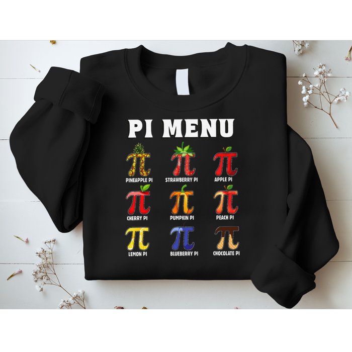 Pie Menu Funny Pi Day Pi 3 Sweatshirt