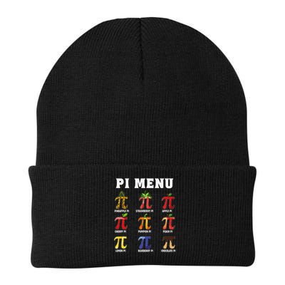 Pie Menu Funny Pi Day Pi 3 Knit Cap Winter Beanie