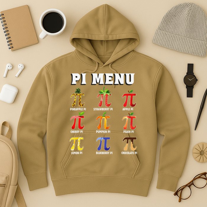 Pie Menu Funny Pi Day Pi 3 Hoodie