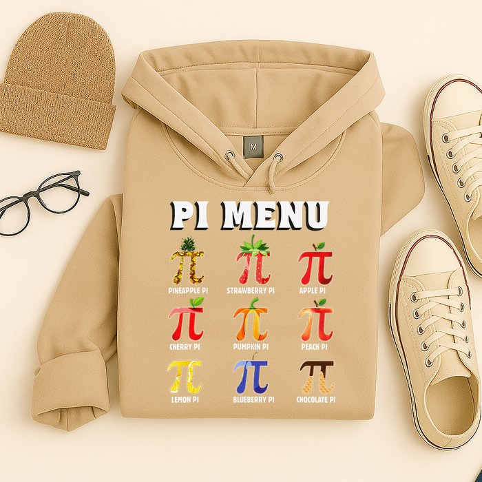 Pie Menu Funny Pi Day Pi 3 Hoodie