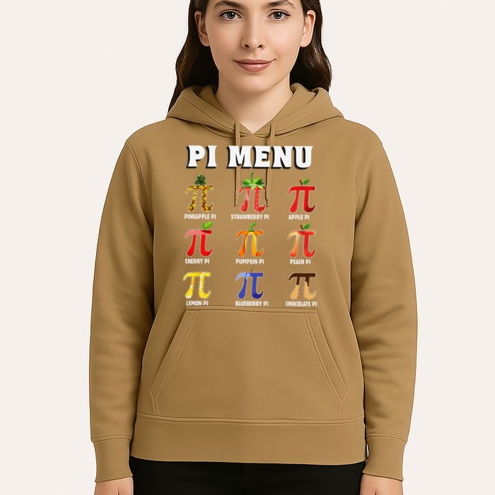 Pie Menu Funny Pi Day Pi 3 Hoodie