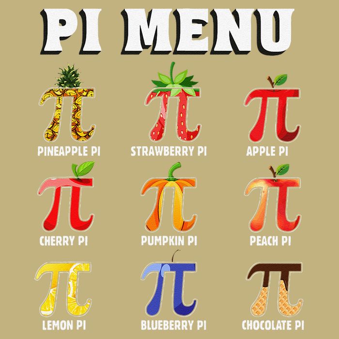 Pie Menu Funny Pi Day Pi 3 Button