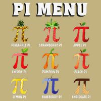 Pie Menu Funny Pi Day Pi 3 Mousepad