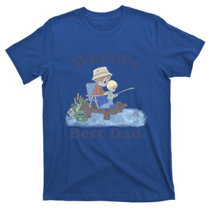 Precious Mots Fathers Day Worlds Best Dad Fishing Shot Cool Gift T-Shirt