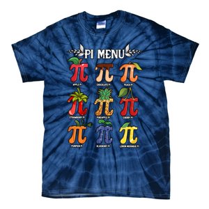 Pi Menu Funny Happy Pi Day For Fruits Loverr Pi Symbol Teacher Math Lover Tie-Dye T-Shirt