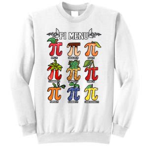 Pi Menu Funny Happy Pi Day For Fruits Loverr Pi Symbol Teacher Math Lover Sweatshirt