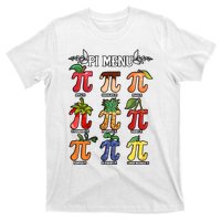 Pi Menu Funny Happy Pi Day For Fruits Loverr Pi Symbol Teacher Math Lover T-Shirt