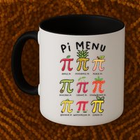 Pie Menu Funny Pi Day Pi 3 Coffee Mug