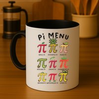 Pie Menu Funny Pi Day Pi 3 Coffee Mug