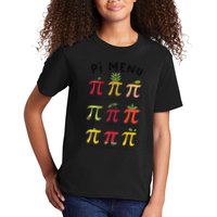 Pie Menu Funny Pi Day Pi 3 Kids T-Shirt