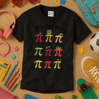 Pie Menu Funny Pi Day Pi 3 Kids T-Shirt