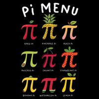 Pie Menu Funny Pi Day Pi 3 Full-Length Apron With Pockets