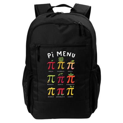 Pie Menu Funny Pi Day Pi 3 Daily Commute Backpack