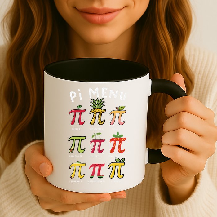 Pie Menu Funny Pi Day Pi 3 Coffee Mug