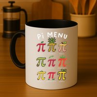 Pie Menu Funny Pi Day Pi 3 Coffee Mug