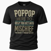 Poppop Mischief From Grandchildren Fathers Day Poppop Cooling Performance Crew T-Shirt