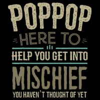 Poppop Mischief From Grandchildren Fathers Day Poppop Cooling Performance Crew T-Shirt