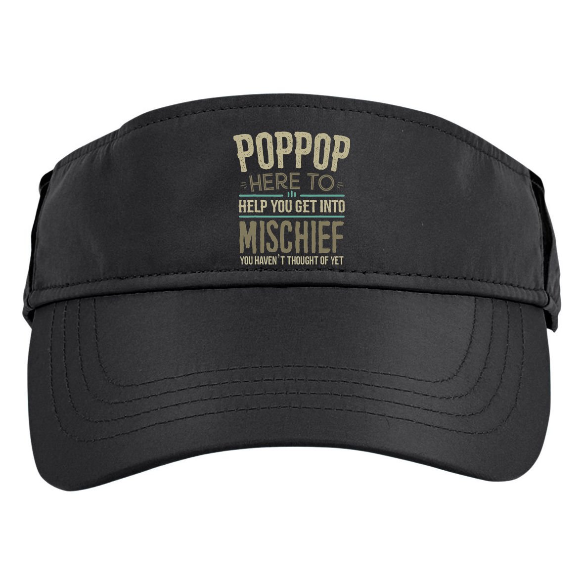 Poppop Mischief From Grandchildren Fathers Day Poppop Adult Drive Performance Visor