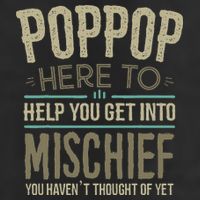 Poppop Mischief From Grandchildren Fathers Day Poppop Adult Drive Performance Visor