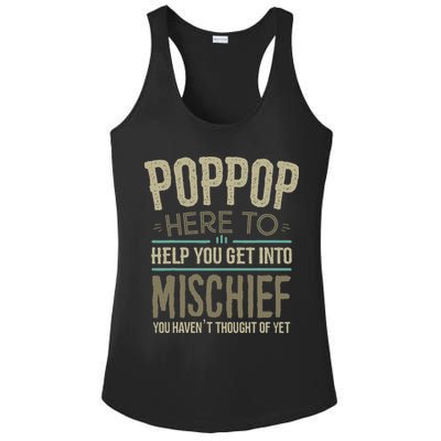 Poppop Mischief From Grandchildren Fathers Day Poppop Ladies PosiCharge Competitor Racerback Tank