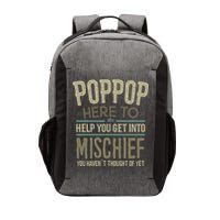 Poppop Mischief From Grandchildren Fathers Day Poppop Vector Backpack