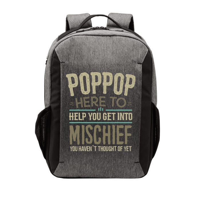 Poppop Mischief From Grandchildren Fathers Day Poppop Vector Backpack