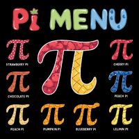 Pie Menu Funny Pi Day Pi 3 7-Panel Snapback Hat