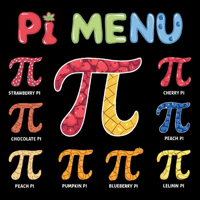 Pie Menu Funny Pi Day Pi 3 7-Panel Snapback Hat