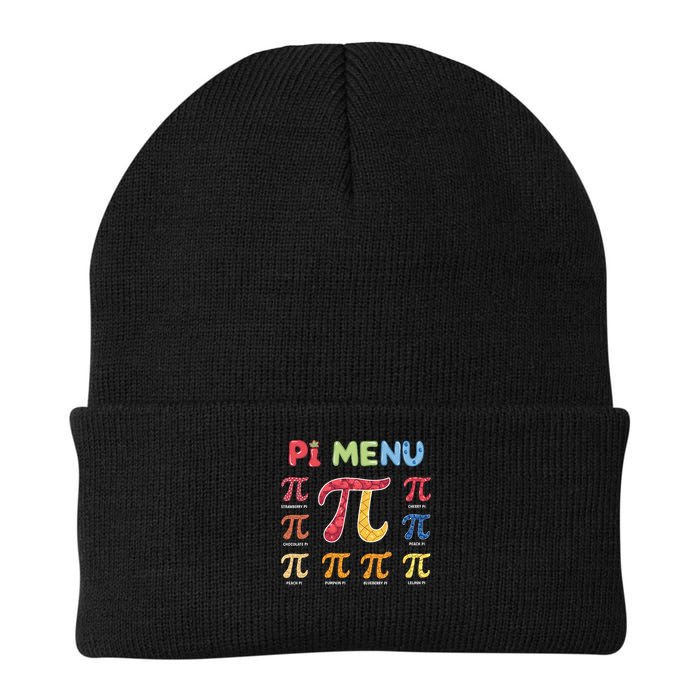 Pie Menu Funny Pi Day Pi 3 Knit Cap Winter Beanie