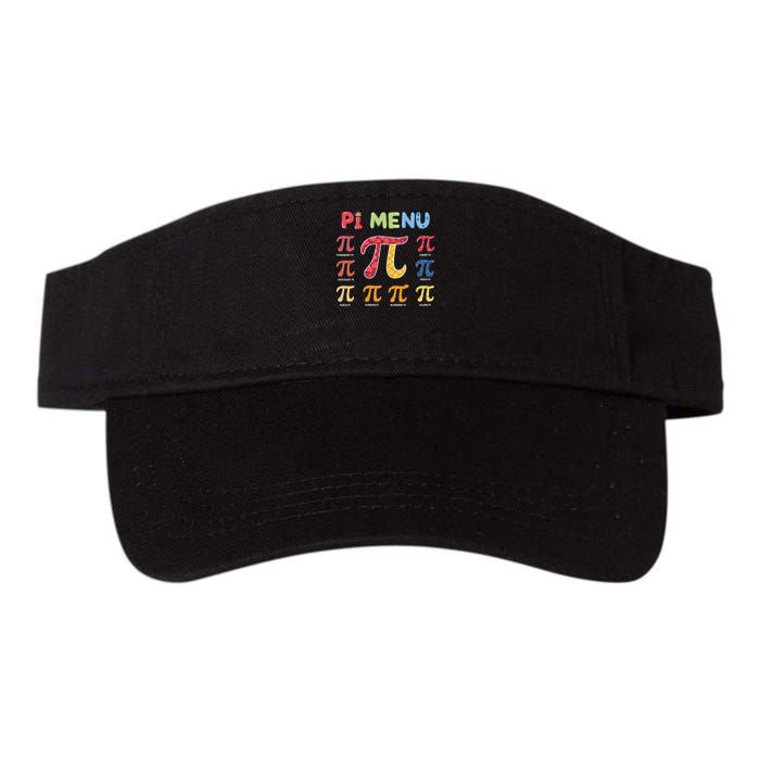 Pie Menu Funny Pi Day Pi 3 Valucap Bio-Washed Visor