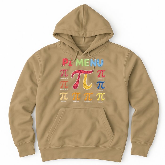 Pie Menu Funny Pi Day Pi 3 Hoodie