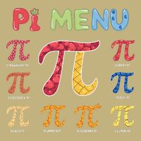 Pie Menu Funny Pi Day Pi 3 Hoodie