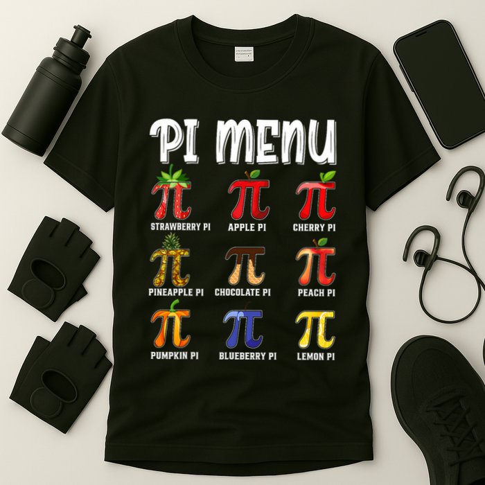 Pi Menu Funny Pi 3.14 Math Teacher Pie Menu Mathematics T-Shirt