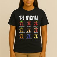 Pi Menu Funny Pi 3.14 Math Teacher Pie Menu Mathematics T-Shirt