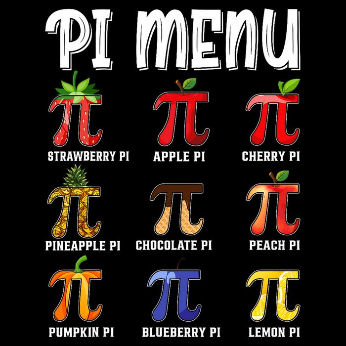 Pi Menu Funny Pi 3.14 Math Teacher Pie Menu Mathematics Daily Commute Backpack