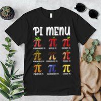 Pi Menu Funny Pi 3.14 Math Teacher Pie Menu Mathematics Premium T-Shirt