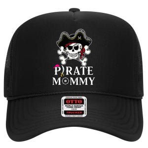 Pirate Mommy Funny Pirate Mom High Crown Mesh Back Trucker Hat