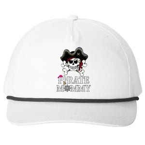 Pirate Mommy Funny Pirate Mom Snapback Five-Panel Rope Hat