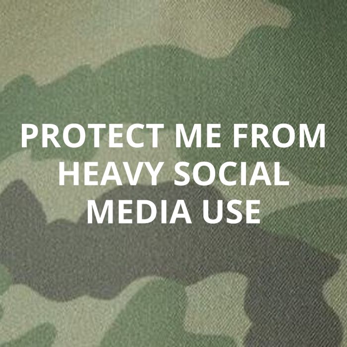 Protect Me From Heavy Social Media Use Legacy Tie Dye Trucker Hat