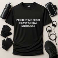 Protect Me From Heavy Social Media Use Performance Shirt