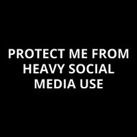 Protect Me From Heavy Social Media Use 7-Panel Snapback Hat